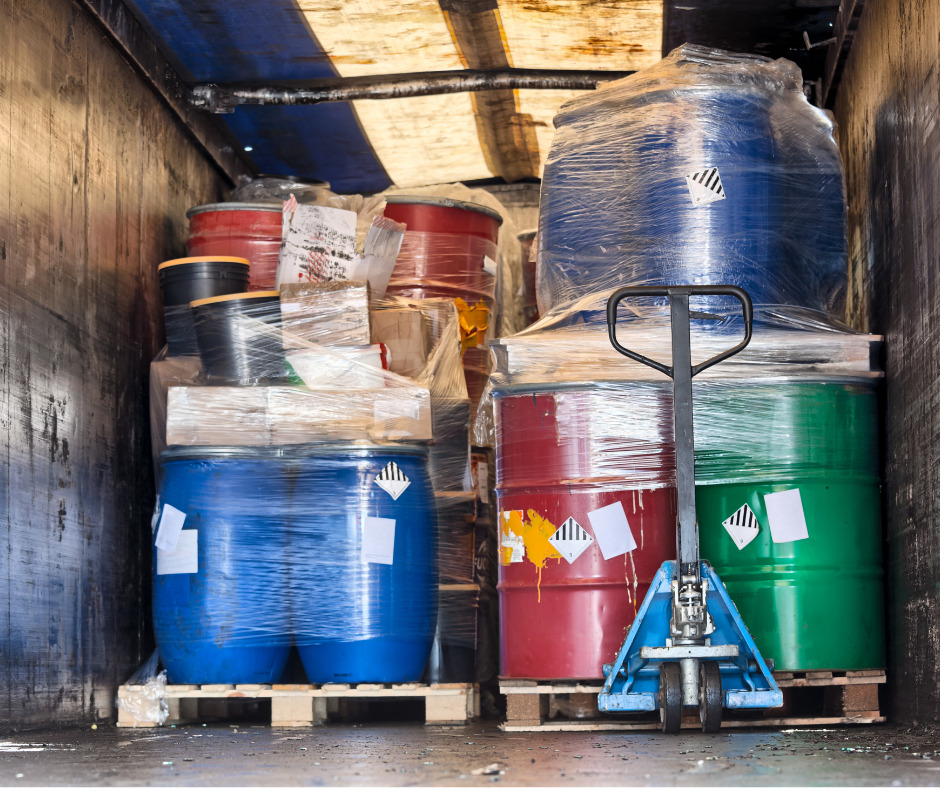 Contaminated container