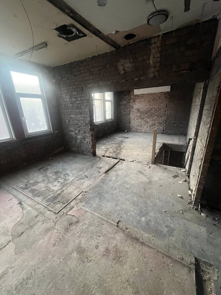 Soft strip demolition in Stoke on Trent