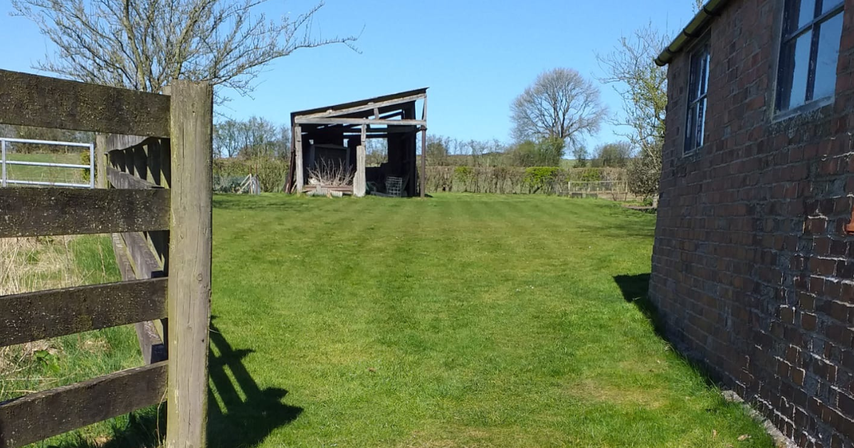 An unsafe barn scheduled for demolition