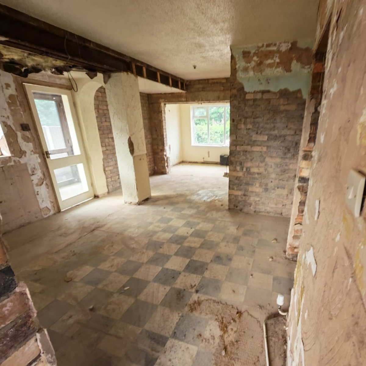 A bungalow being converted into a residential care home