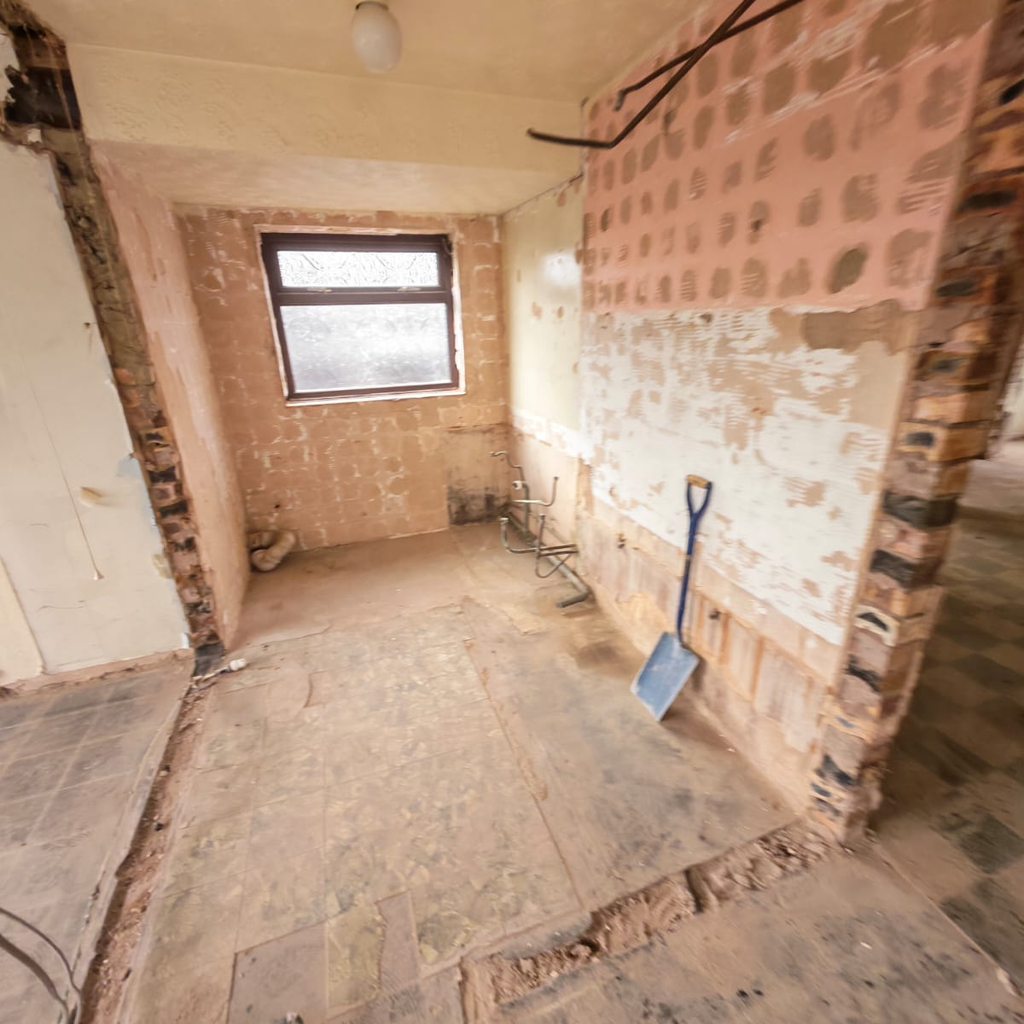 A stripped back bathroom